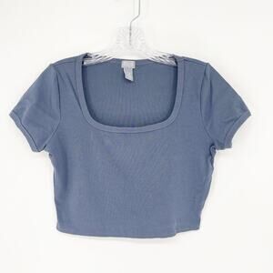 Tilly's Short Sleeve Crop Top Size Large